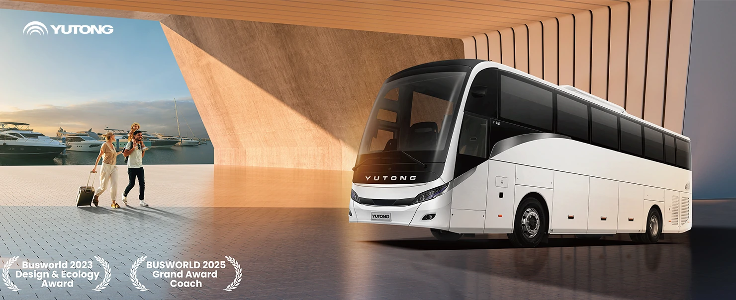 Yutong left-hand drive diesel coach T12 debuts: superior reliability for premium travel Yutong left-hand drive diesel coach T12 debuts: superior reliability for premium travel