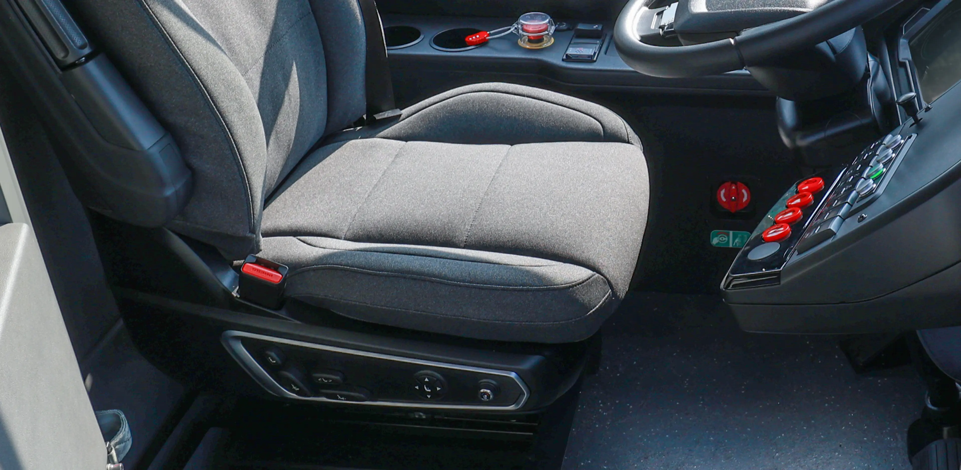 Full air suspension driver seat